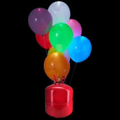 Bombona de Helio Maxi con 50 Globos Led